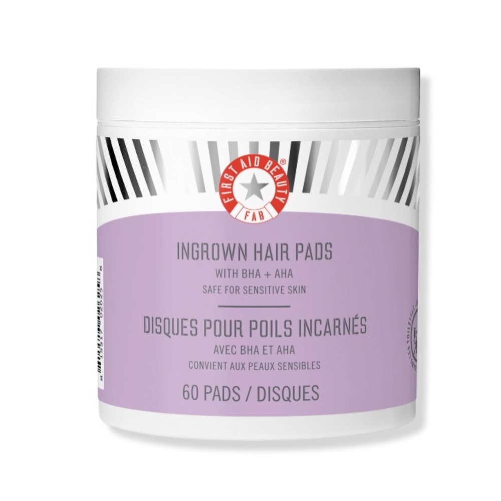 NWT FIRST AID BEAUTY ☆ FAB Ingrown Hair Pads Safe For Sensitive Skin - 60 Pads!